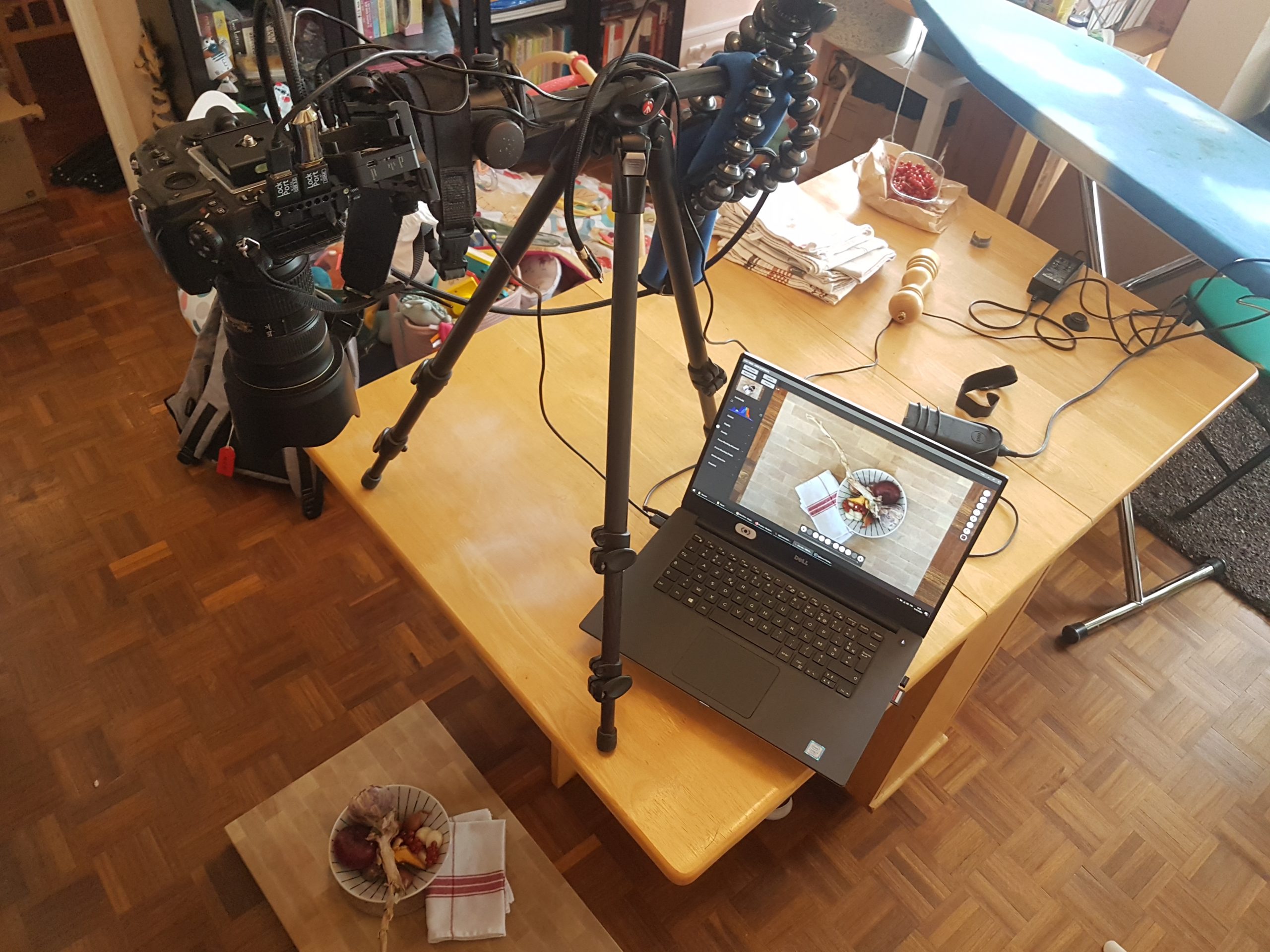 Setup photo hazardeux à l’arrache : c’est le bordel :)